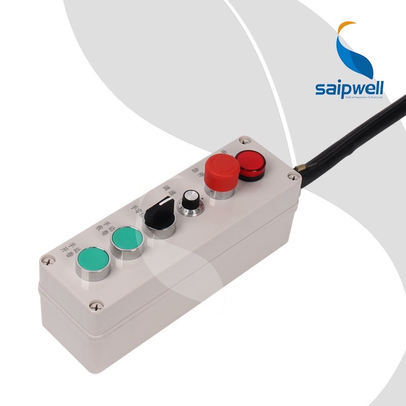 SAIP/SAIPWELL Electrical ABS Enclosure IP65 Waterproof Pushbutton Signal Light Control Box