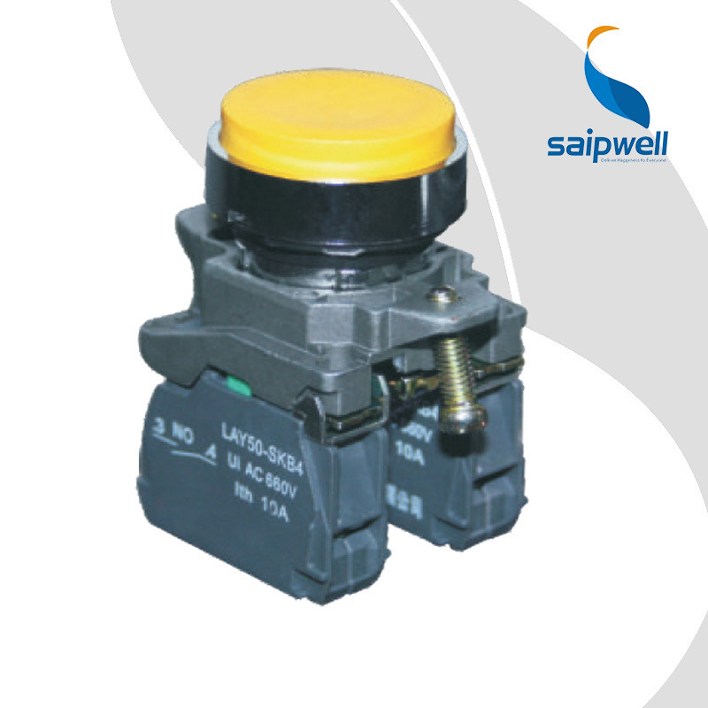 SAIP/SAIPWELL Push Button Switch Hot Selling Metal Waterproof Double Position Push Button With Light