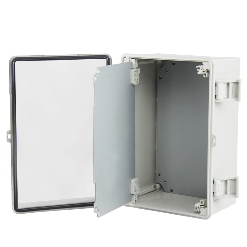 SAIPWELL 600*400*220mm IP66 Clear Cover 3 Buckles Electric PC Waterproof Box Plastic Waterproof Junction Box Air Switch Box