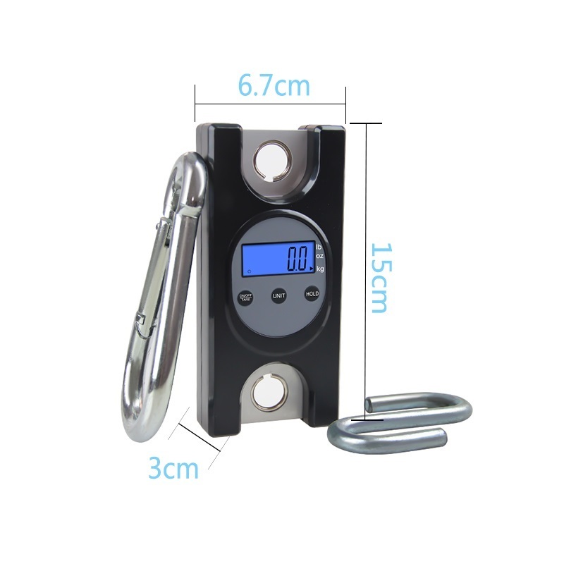 New Design Stainless Steel 150kg 100g Pocket Digital Hanging Scale Portable Luggage Suitcase Travel Weight Scale