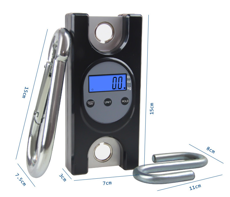 New Design Stainless Steel 150kg 100g Pocket Digital Hanging Scale Portable Luggage Suitcase Travel Weight Scale