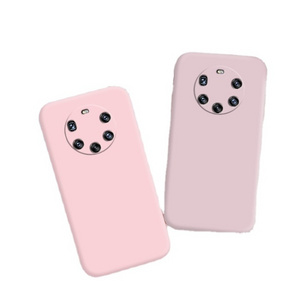 Wholesale Straight Edge Shockproof Soft Touch TPU Rubber Coated MicroFiber Lining Phone Case For huawei P60 PRO/Y61/NOVA 10SE