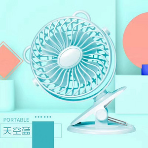 Portable Battery Operated Stroller 360 Degree Rotation Mini USB Rechargeable Clamp Fan Table Fan