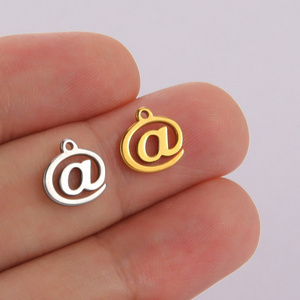 Best Selling 18K Gold Plated Stainless Steel Necklace Charms For Jewelry Making Wholesale Gift