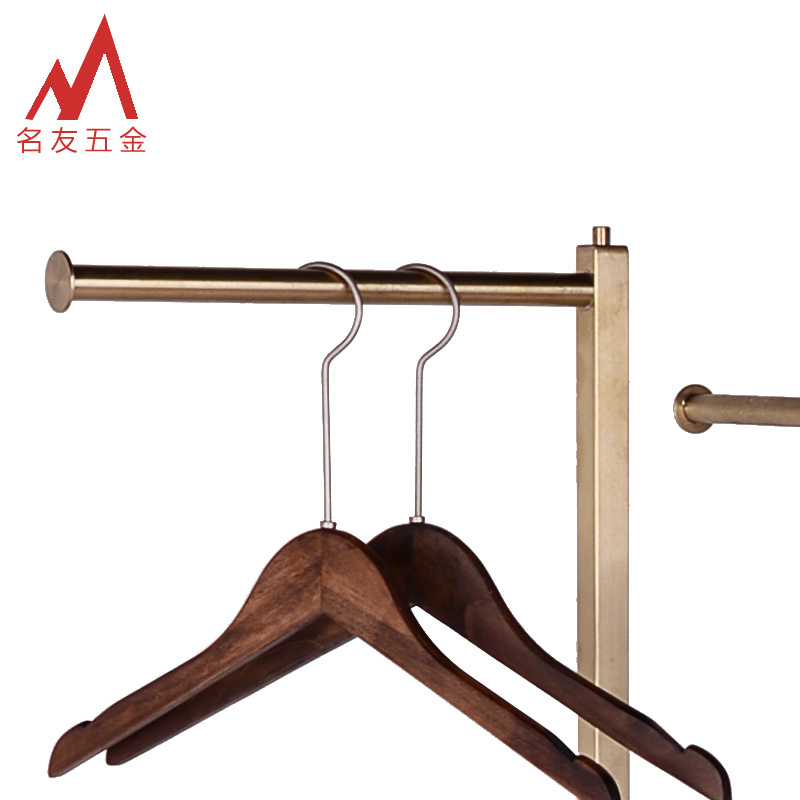 Multifunctional height adjustable 4 ways clothes display stand with round cross bar