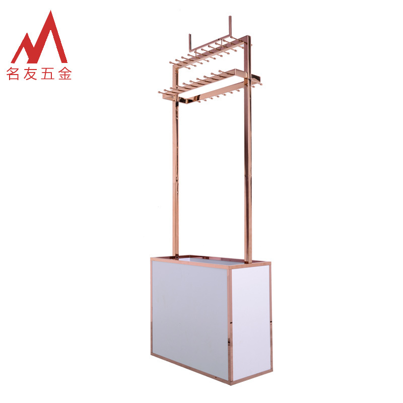 More than 20 years experience factory direct free standing stainless steel rectangular belt display rack for super market