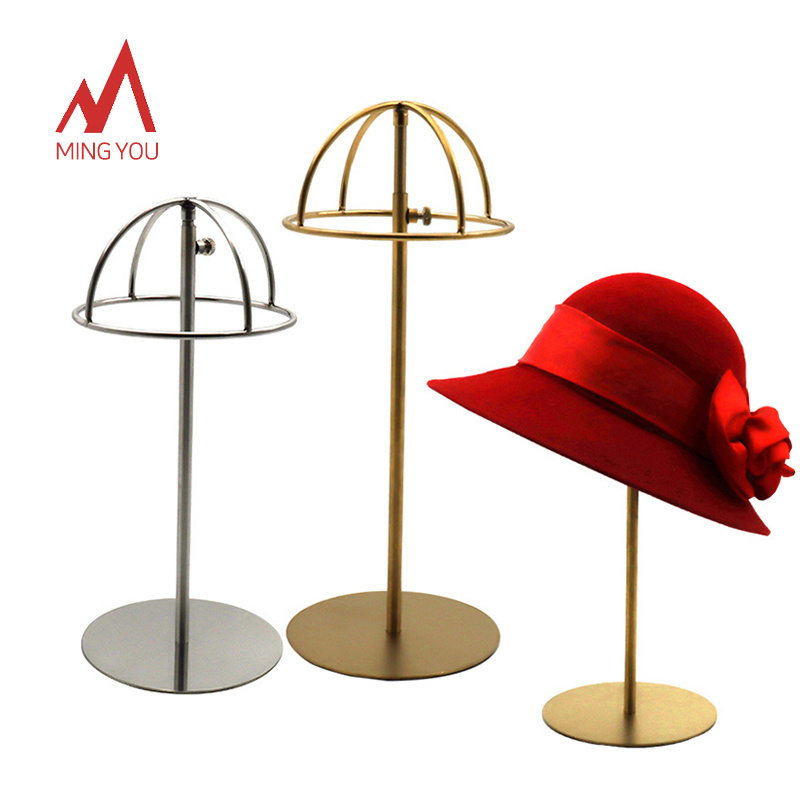 Pop Baseball Rack Metal Wire Hat Rack Advertising Hat Display Stand Retail Store Helmet Floor Hat Stand