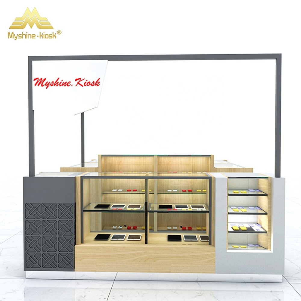 Myshine mobile phone kiosk  display showcase  design ideas