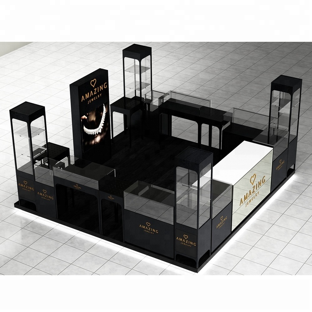 Customised shopping mall jewelry kiosk for sale