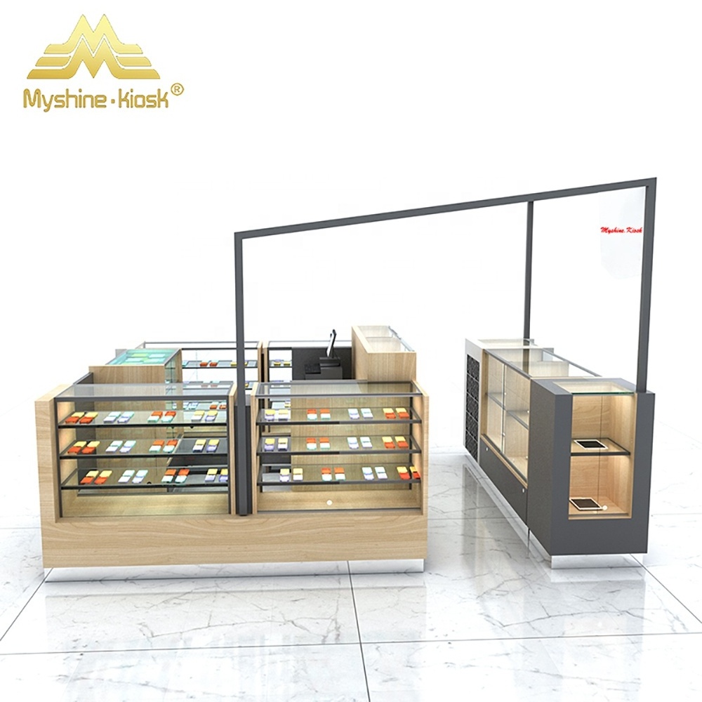 Myshine mobile phone kiosk  display showcase  design ideas