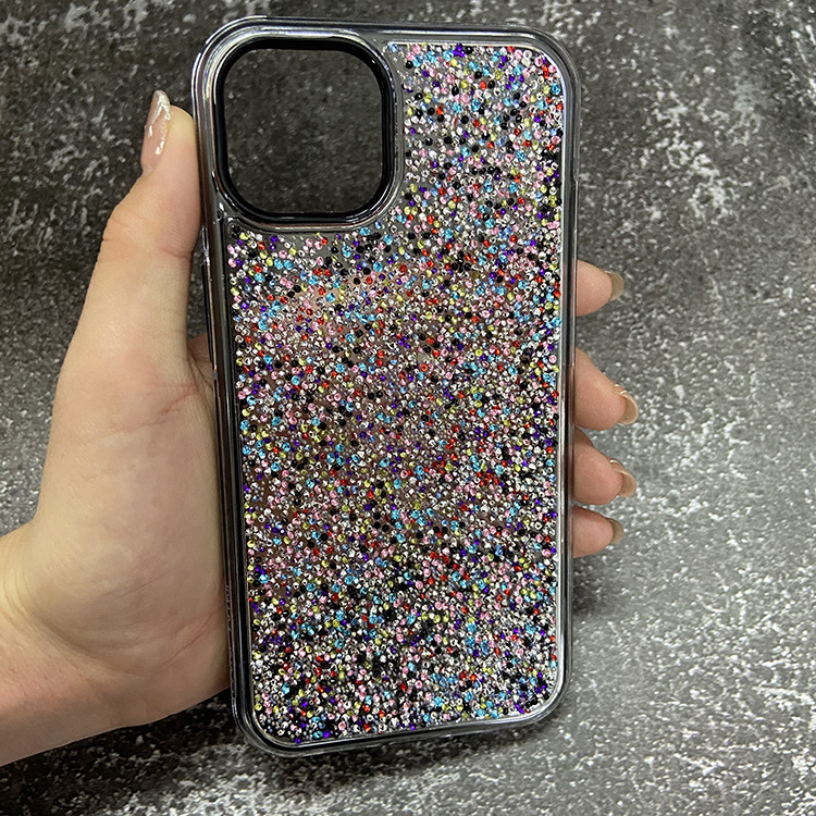 The most popular glitter epoxy resin diamond cell phone case for Huawei nova Y90 Y61 P50 pro