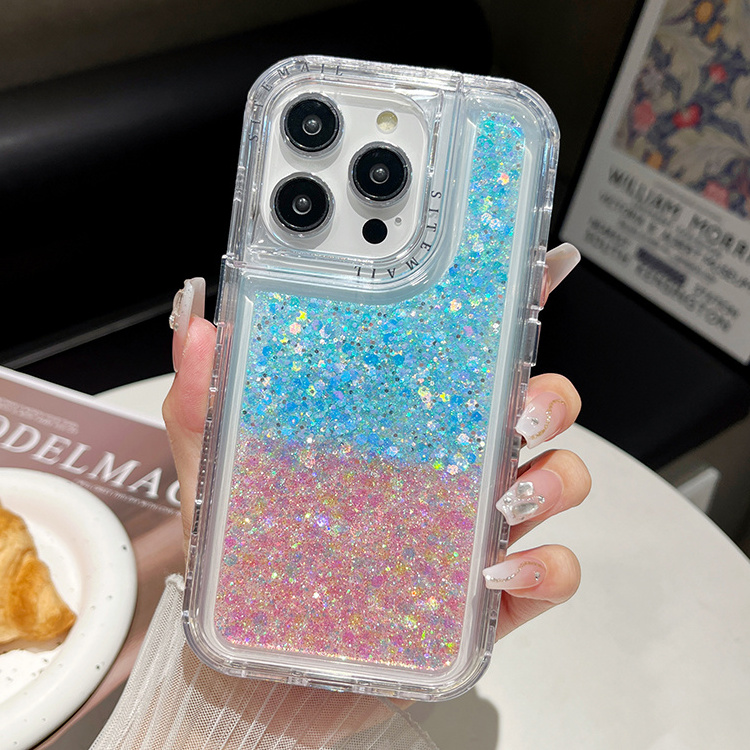 Hot Selling  3 in 1 shockproof  for Redmi 13C  Note 13 4G 13 pro 4G 13 pro plus with Glitter Epoxy phone case