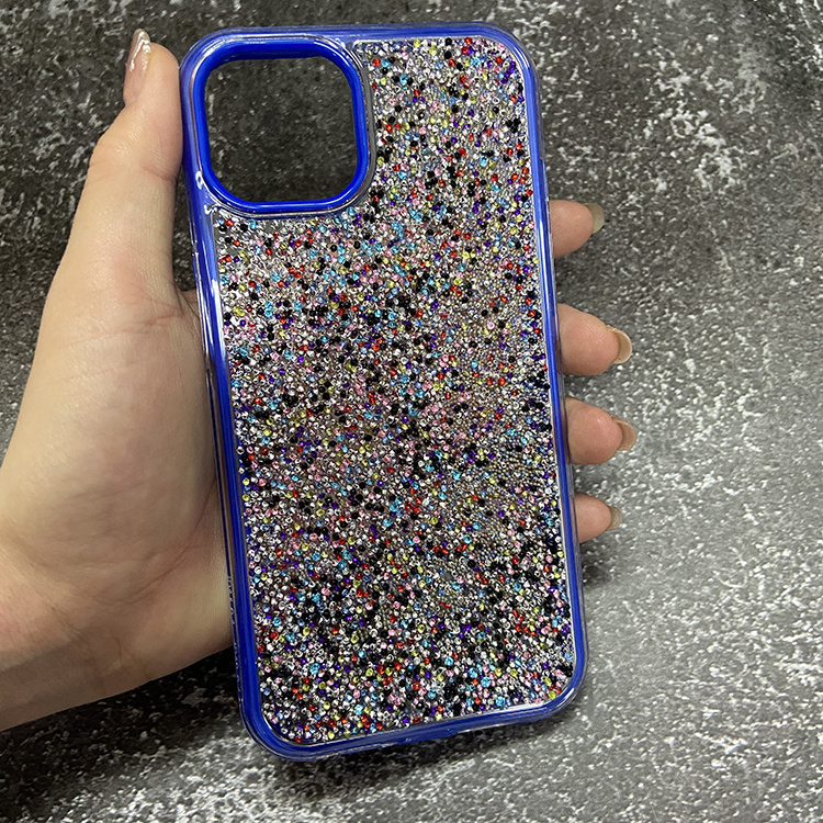 The most popular glitter epoxy resin diamond cell phone case for Huawei nova Y90 Y61 P50 pro