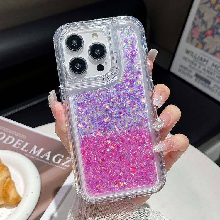 Hot Selling  3 in 1 shockproof  for Redmi 13C  Note 13 4G 13 pro 4G 13 pro plus with Glitter Epoxy phone case