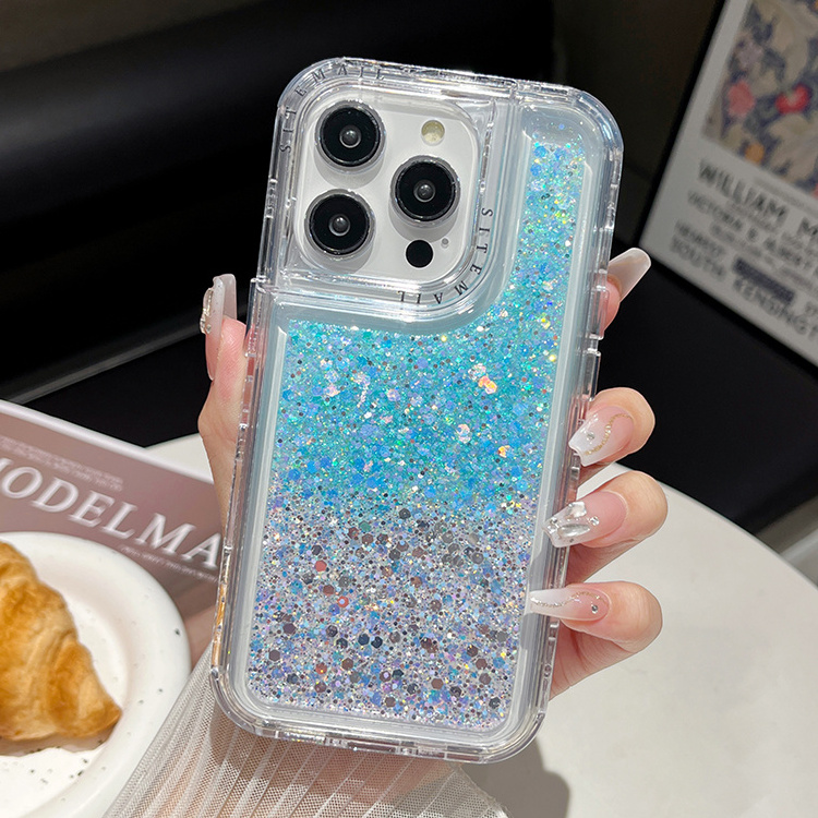 Hot Selling  3 in 1 shockproof  for Redmi 13C  Note 13 4G 13 pro 4G 13 pro plus with Glitter Epoxy phone case