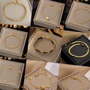 Stainless steel jewelry wholesale 18 gold plated female personality stainless steel bracelet Snake bones women's accessories