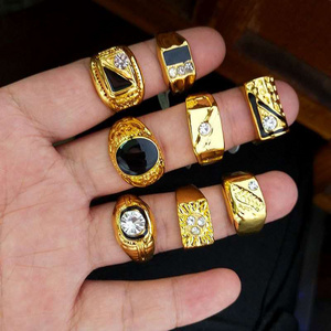 Wholesale men's metal rings men's gold rings jewelry gifts