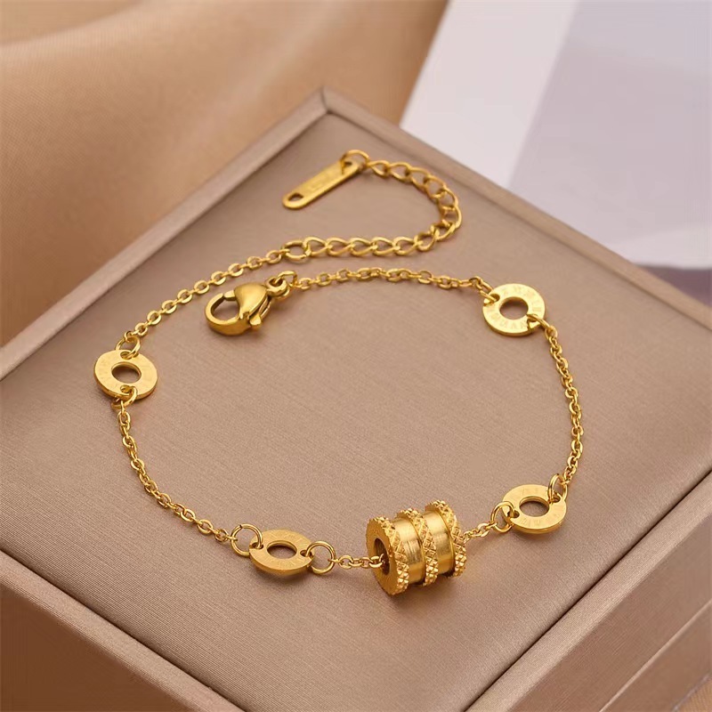 Stainless steel jewelry wholesale 18 gold plated female personality stainless steel bracelet Snake bones women's accessories