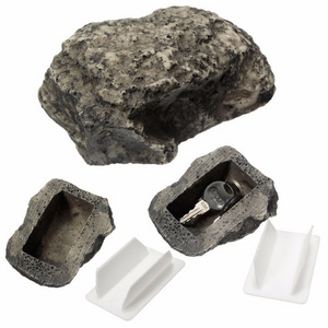 Secret stash Hide a Spare Key Rock Camouflage Stone Diversion Safe for Outdoor Garden or Yard