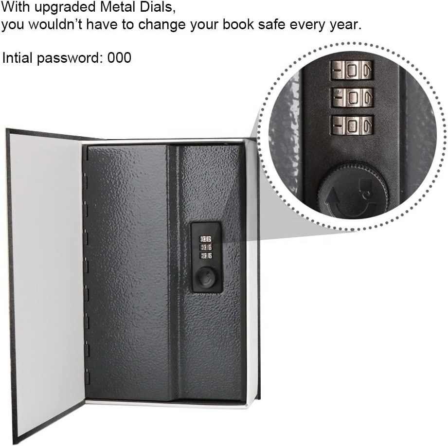 New Dictionary English Diversion Book Safe Secret stash Book Hidden Safe Home Book Safe Box with Key Lock