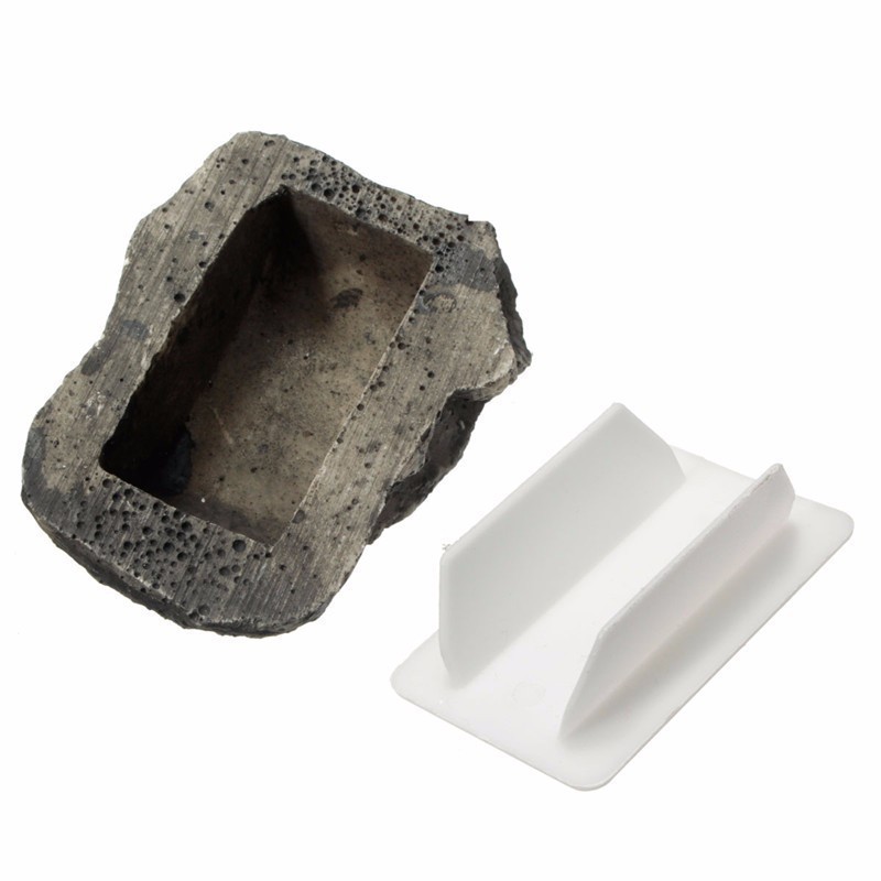 Secret stash Hide a Spare Key Rock Camouflage Stone Diversion Safe for Outdoor Garden or Yard