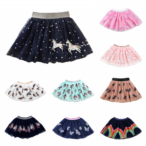 Princess Dress Summer Fashion Skirt New Lovely Sweet Children Vestidos Kids Costume Skirts Sequin Embroidery Girls Tutu Skirts