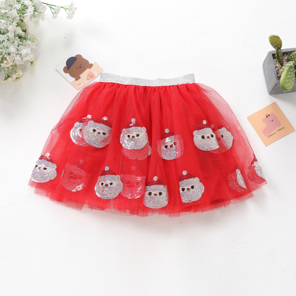 SAMPLE LINK Wholesale princess soft material rainbow embroidery style children tutus skirt for girl with lining