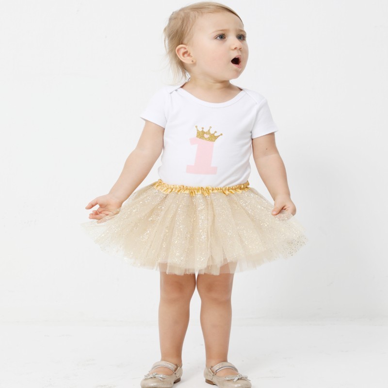 Fashionable Tutu Skirts 100% Polyester Infant Toddle Girls Dance Party Baby Sparkle Tutu