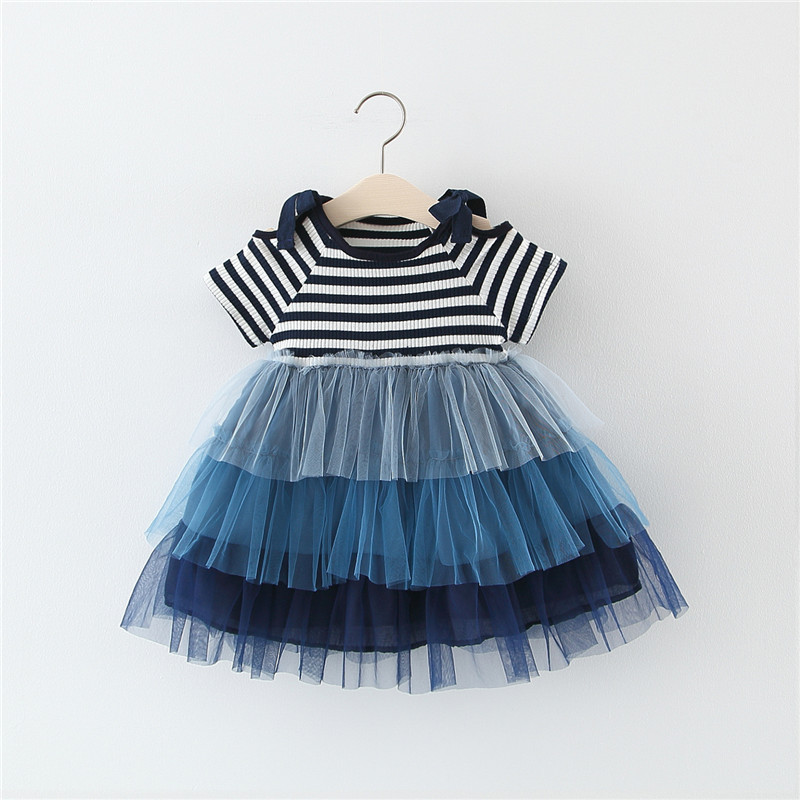 Summer Casual Toddler Kids Girl Princess Layered Dress Party Tulle Baby Girl Dresses