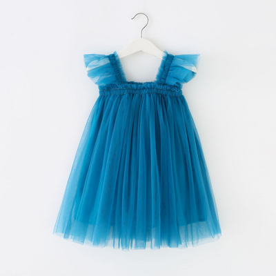 Toddler Children Clothes Chiffon Tulle Birthday Party Dress Baby Kids Girl Princess Fairy Dresses