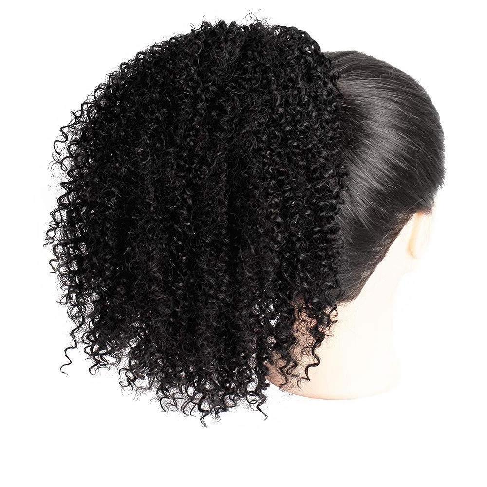 afro hair bun extension afro hair ponytail afro kinky bulk hair dreadlocks