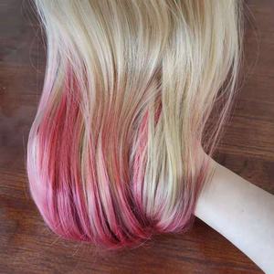 MYSURE japanese fiber hair quality synthetic pink wig blonde and pink wig futura pink hair wig