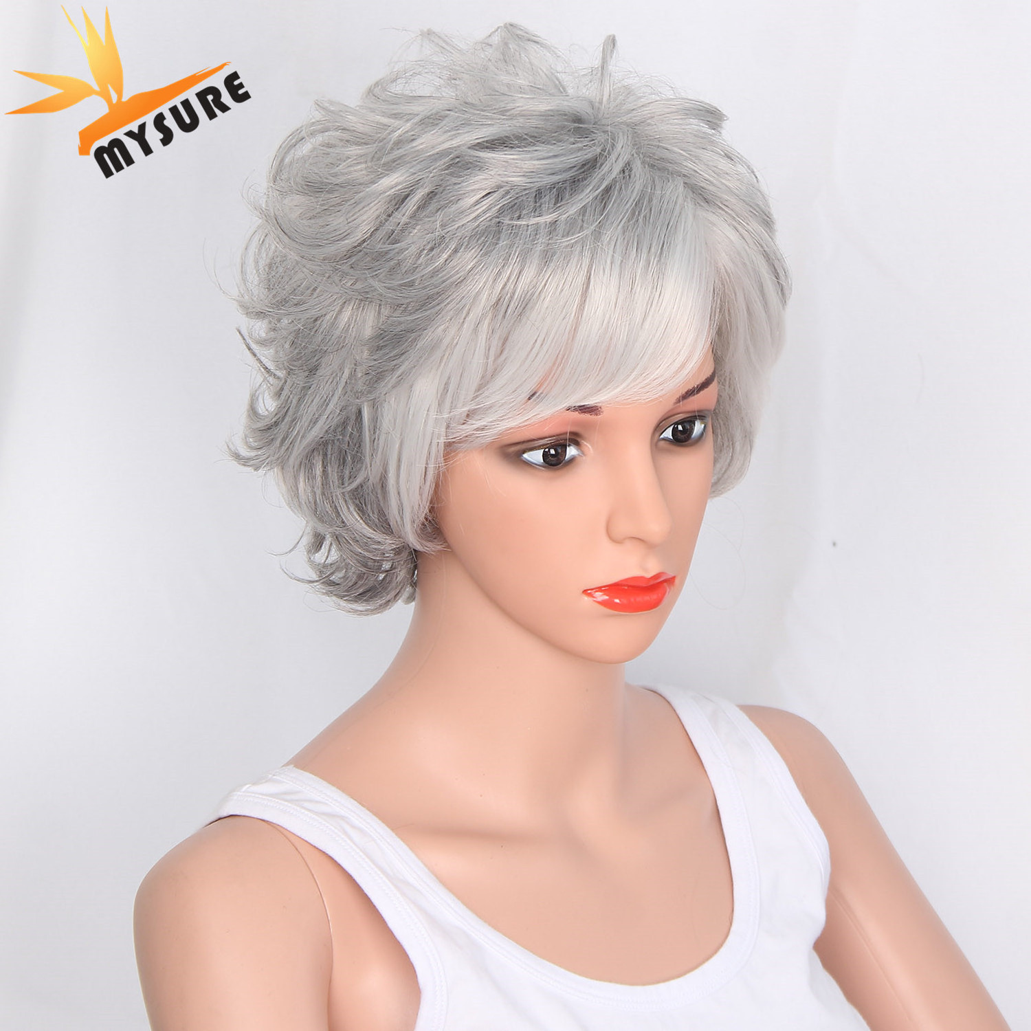 short hair wigs for small heads short cur full lace wig short human hair wig for white women