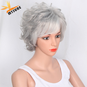 short hair wigs for small heads short cur full lace wig short human hair wig for white women