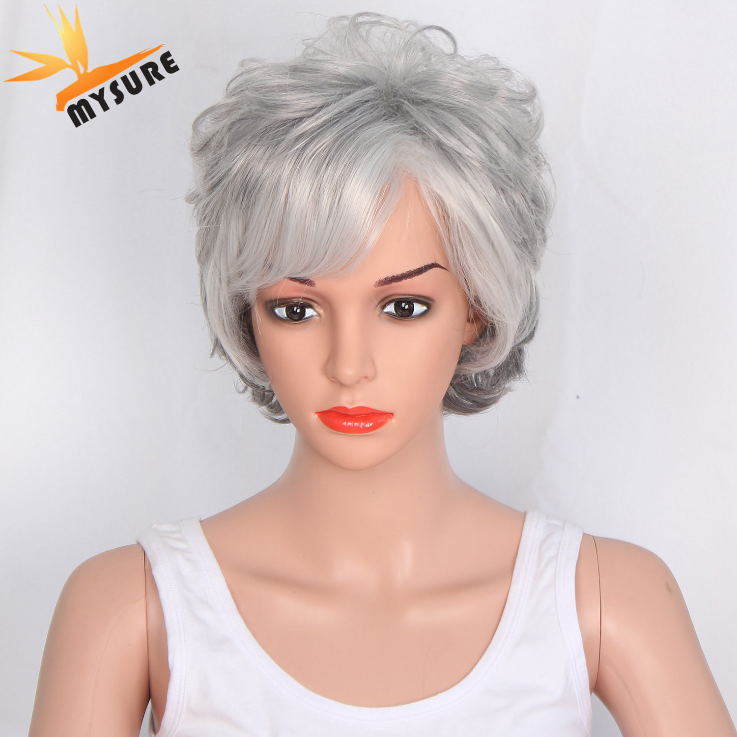 short hair wigs for small heads short cur full lace wig short human hair wig for white women