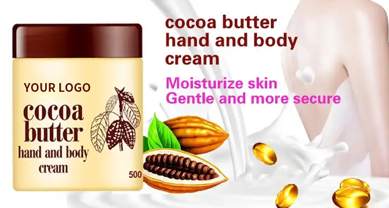 Manufacture Custom Natural Moisturizing Cocoa Butter Body Lotion Korean Skin Care Brightening Whitening Body Lotion