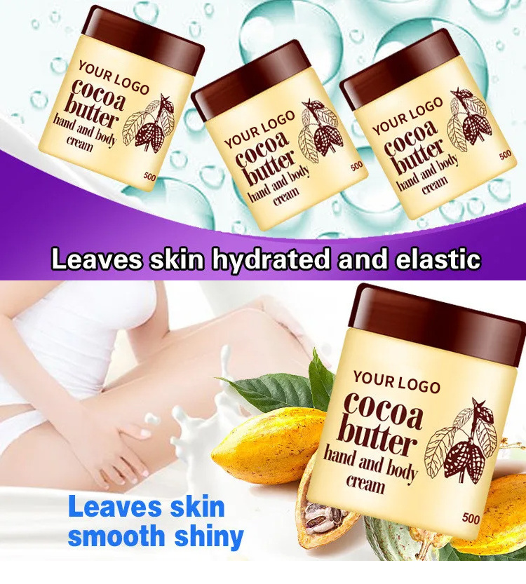 Manufacture Custom Natural Moisturizing Cocoa Butter Body Lotion Korean Skin Care Brightening Whitening Body Lotion