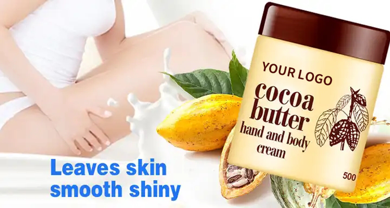 Manufacture Custom Natural Moisturizing Cocoa Butter Body Lotion Korean Skin Care Brightening Whitening Body Lotion