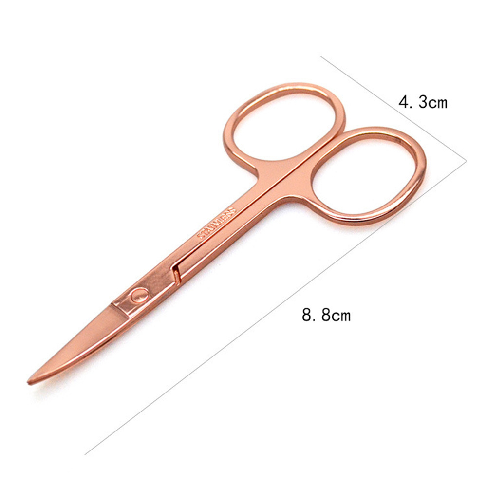 Mytingbeauty Private Label Eyelashes Tool Custom Own Logo Eyelash Scissors Packaging Rose Gold Eyelash Scissors