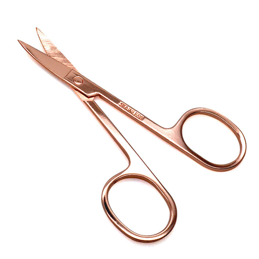 Mytingbeauty Private Label Eyelashes Tool Custom Own Logo Eyelash Scissors Packaging Rose Gold Eyelash Scissors