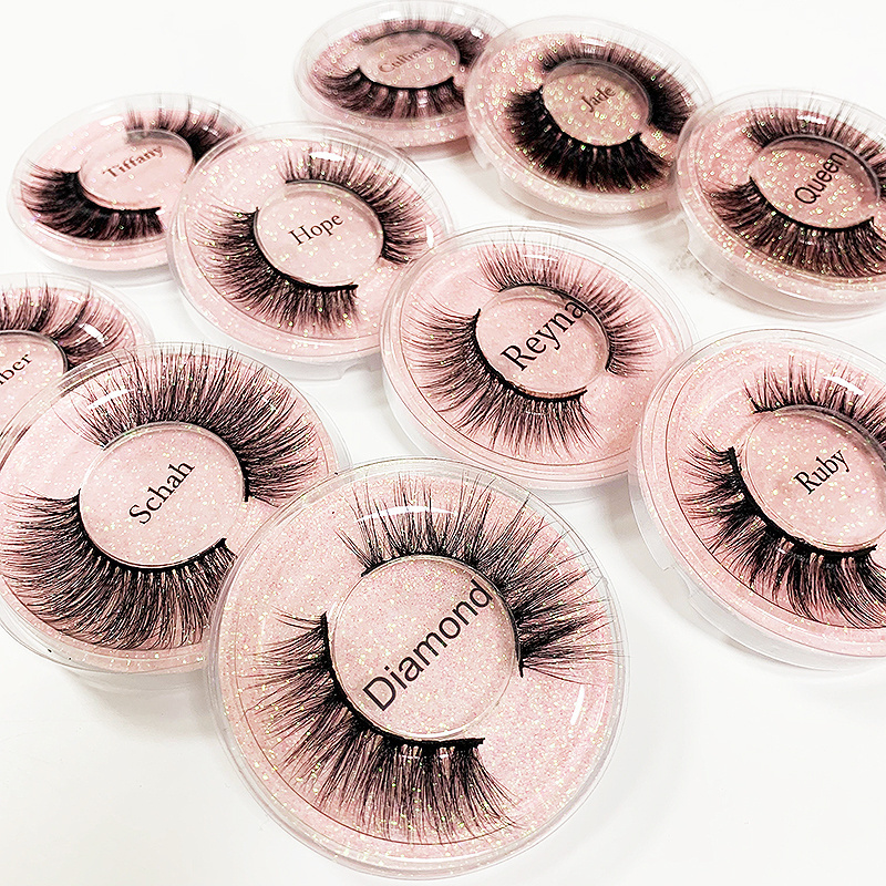 Wholesale lovely 3D eyelash makeup lash full strip eyelashes supplies lash boxes custom logo cosmetics false mink lashes