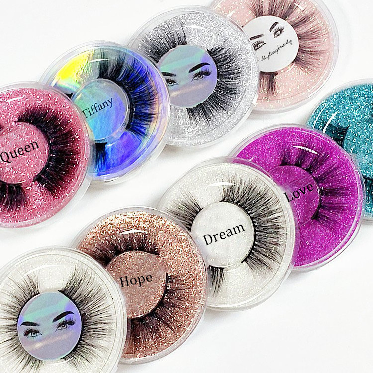 Wholesale lovely 3D eyelash makeup lash full strip eyelashes supplies lash boxes custom logo cosmetics false mink lashes