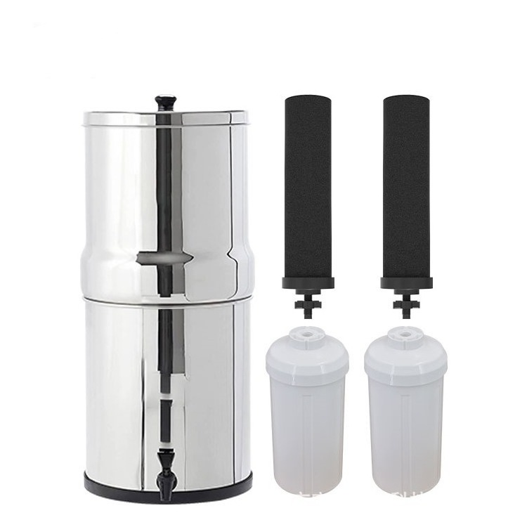 Home Outdoor Use Countertop Stainless Steel Water Purifier Tap Water Direct Drinking Gravity Filter Kitchen Water Purifier