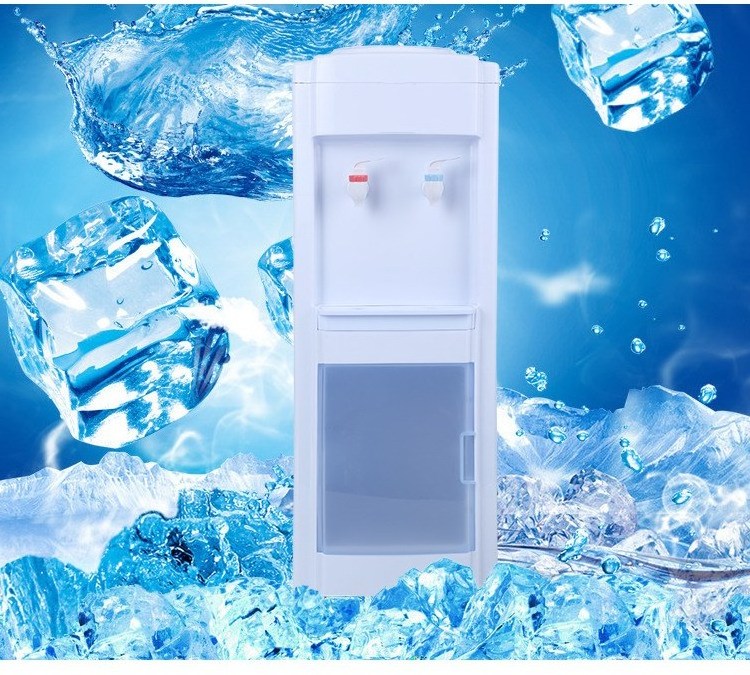 Myteck Traditional High Quality Standing Type Cold Hot Bottle Water Dispenser with Big Storage Cabinet