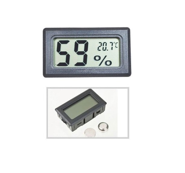 Mini Thermometer Built-in Panel Incubator Temperature Humidity Thermometer Hygrometer for Hatcher,Brooder