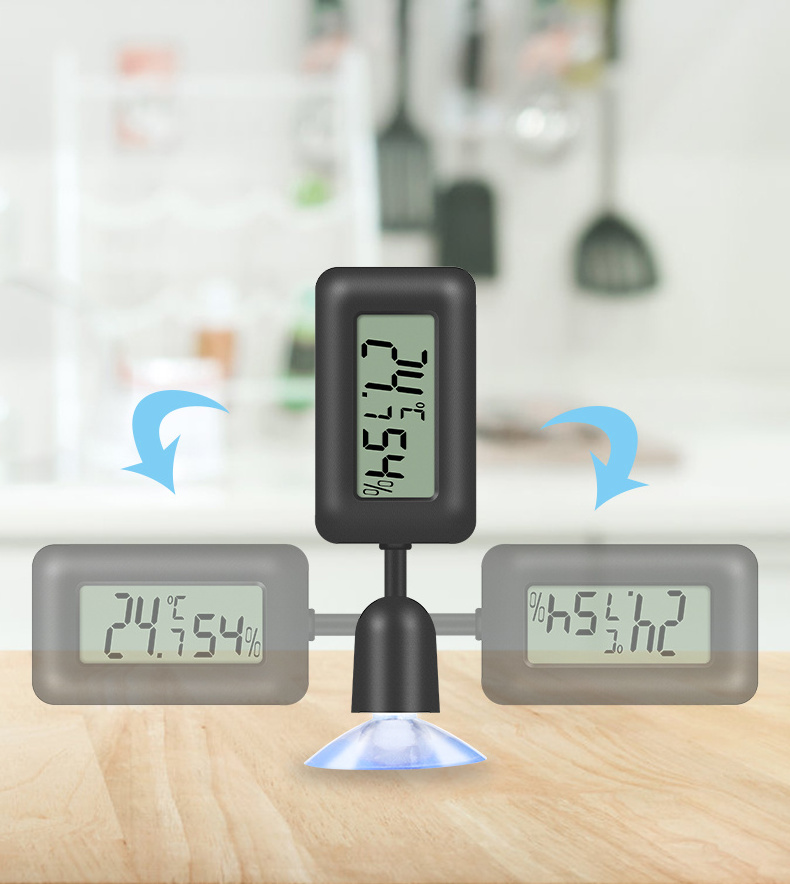 Mini Digital Temperature Humidity Meters Gauge Indoor Thermometer Humidors Greenhouse Garden Cellar Closet Guitar Case