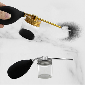 Professional Usage Salon Tool Hairdressing Silicone Bottle Translucent Hair Fiber Powder Spray Bottle Applicator