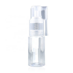 35ml Clear Powder Spray PET Bottle with Adjusted Nozzle Private Label hair fiber spray bottle for root touch up powders