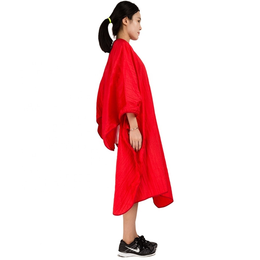 Newest Fashion Red Custom Print Hair Barber Capes Waterproof Hairdresser Cape