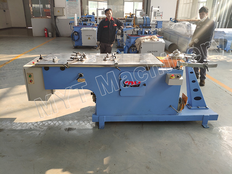 MYT 1250MM Maquina conducto Round and spiral air duct making machine mechanical round duct elbow machine